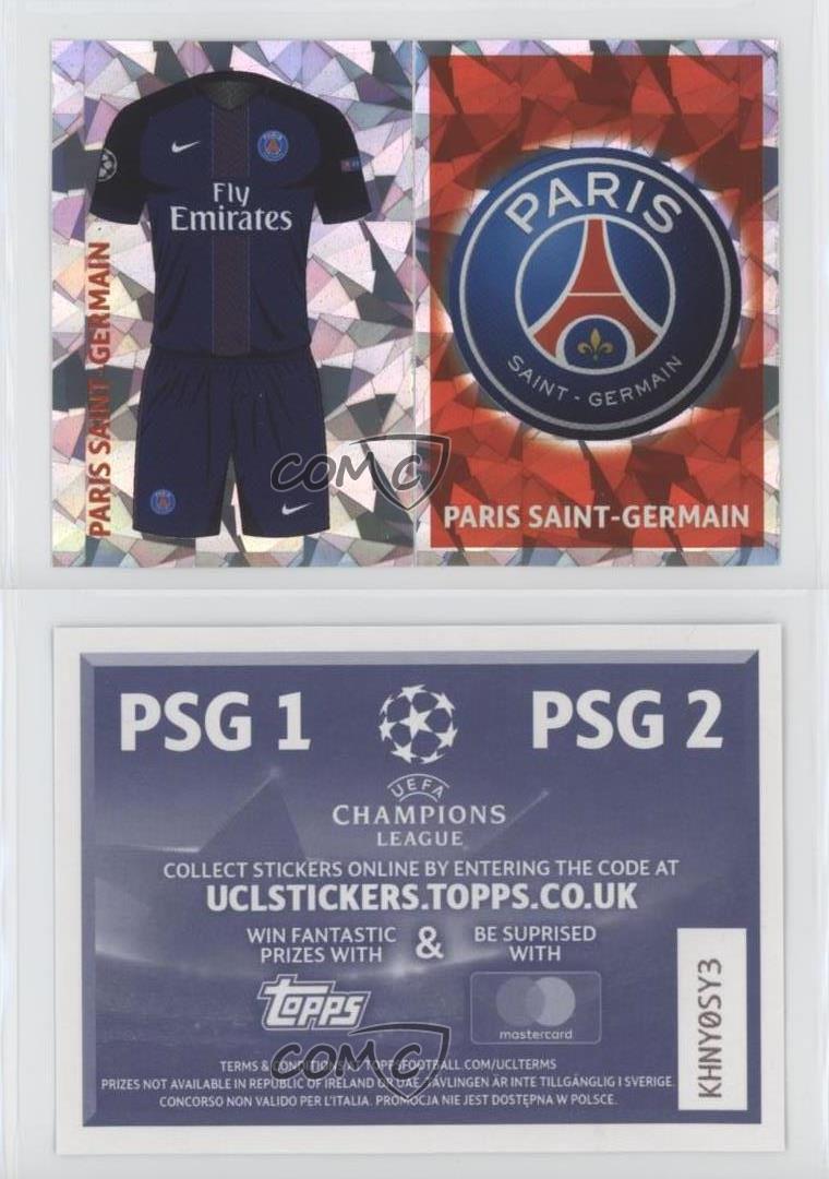 PARIS SAINT-GERMAIN Topps UEFA Champions League 2016/2017 Stickers SET 
