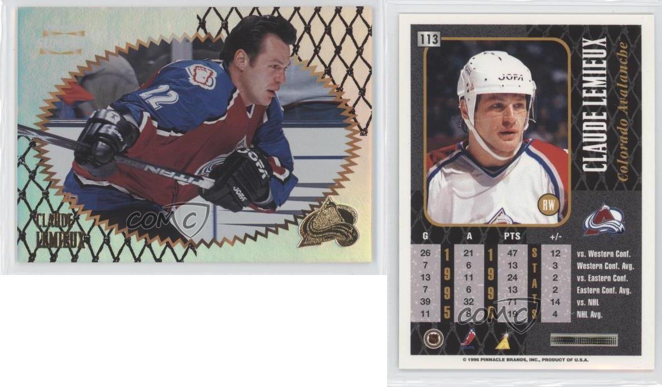  (CI) Claude Lemieux Hockey Card 1996-97 Pinnacle (base) 113 Claude  Lemieux : Collectibles & Fine Art