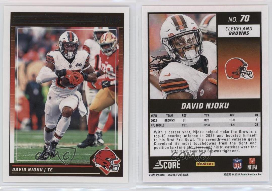 Puntuación 2024 David Njoku #70 - Imagen 4 de 5