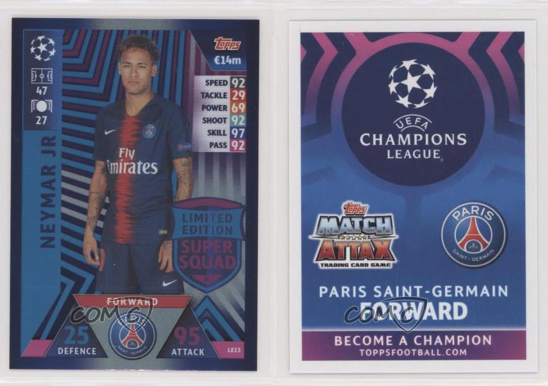 2018-19 Topps UEFA Champions Match Attax Limited Edition Neymar Jr #LE13