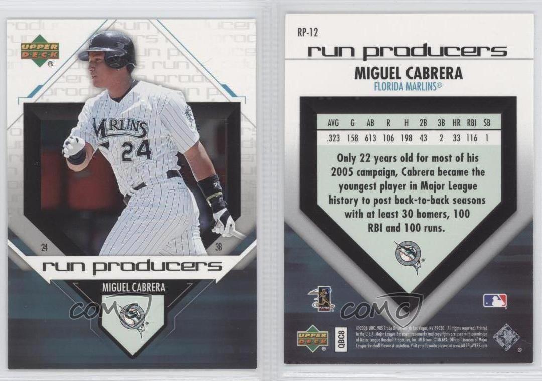 Miguel Cabrera 2006 Upper Deck #RP-12 Baseball Card