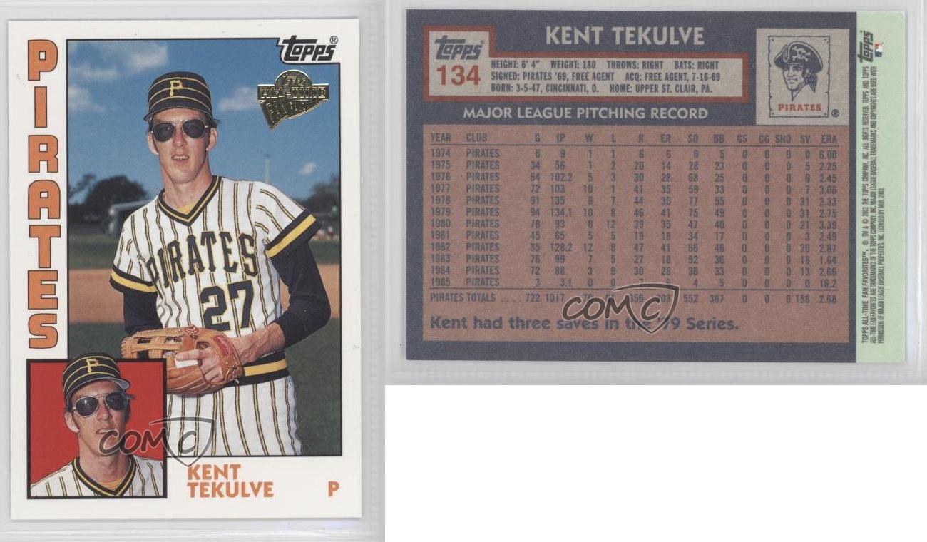 2003 Topps All-Time Fan Favorites #134 Kent Tekulve - NM-MT