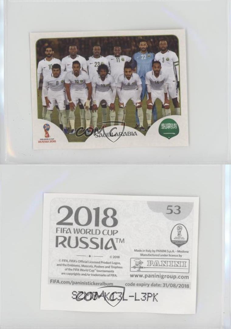 Sticker 52 Emblem Panini WM 2018 World Cup Russia Saudi-Arabien 