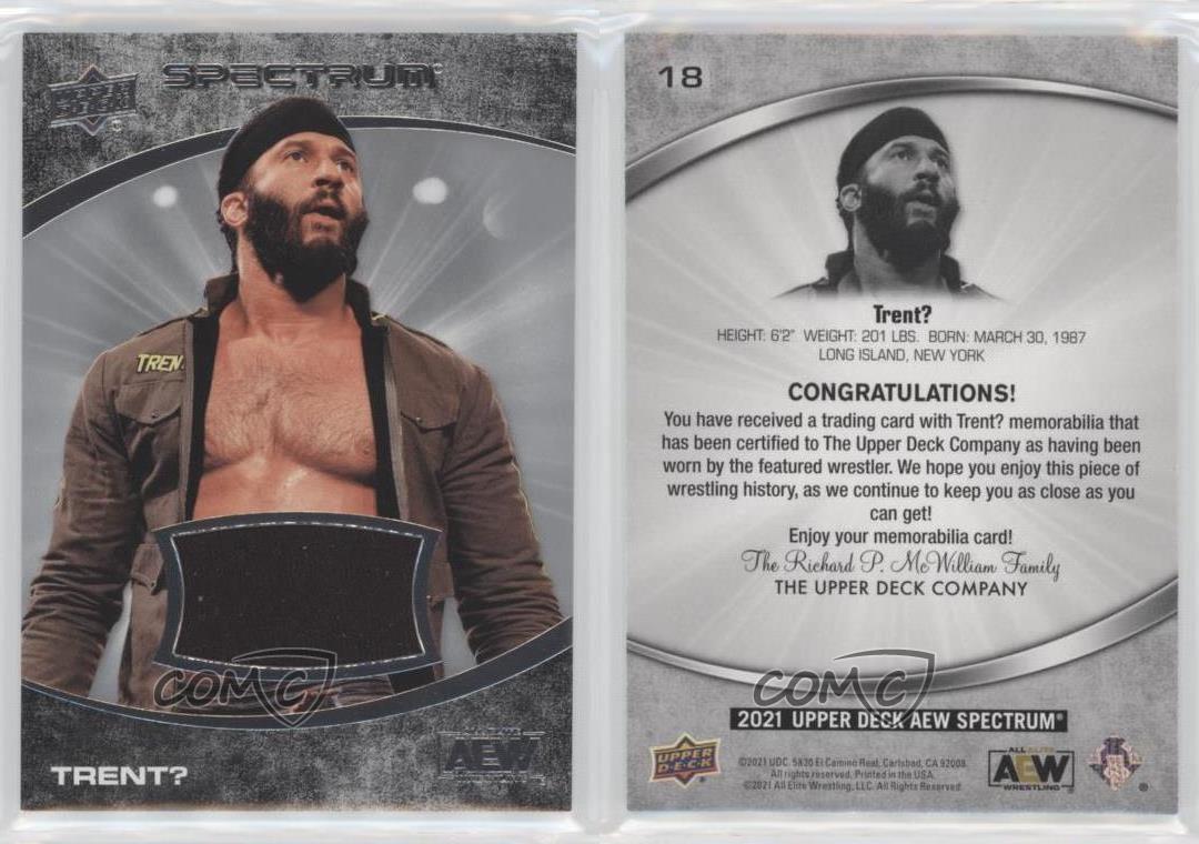 2021 Upper Deck AEW Spectrum Memorabilia Trent Barreta Trent? #18