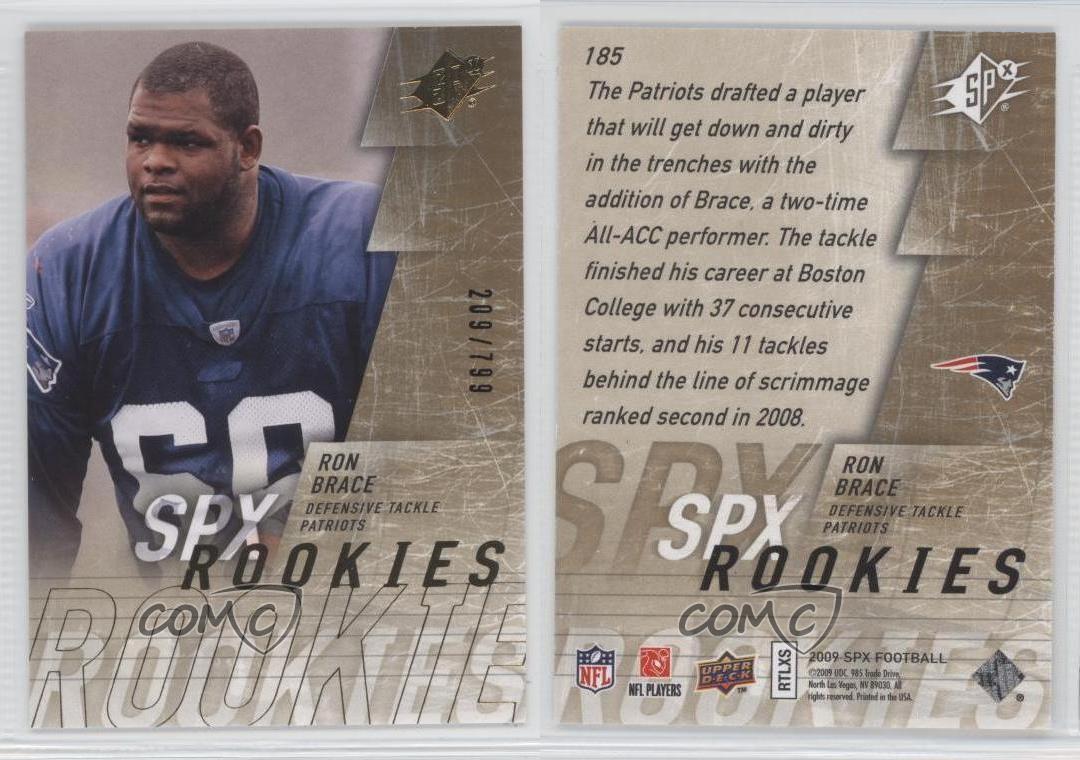 2009 SPx SPx Rookies /799 Ron Brace #185 Rookie RC