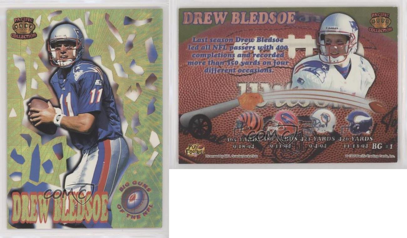 1995 Pacific Triple Folders Big Guns Drew Bledsoe #BG=1