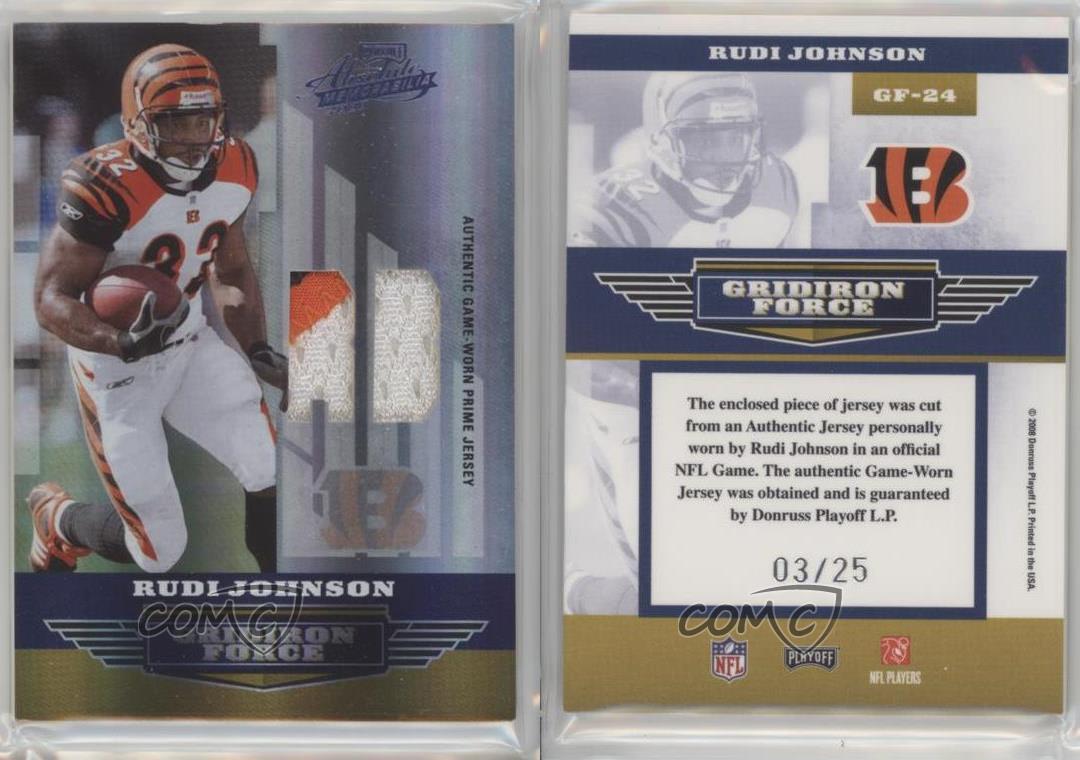 2008 Playoff Absolute Memorabilia Rudi Johnson Cincinnati Bengals