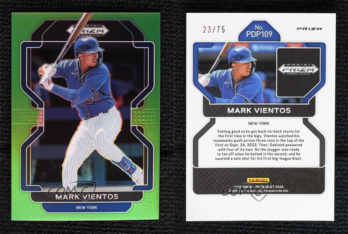 Collections Panini Prizm Draft Picks 2022 vert lime Prizm /75 Mark Vientos #PDP109