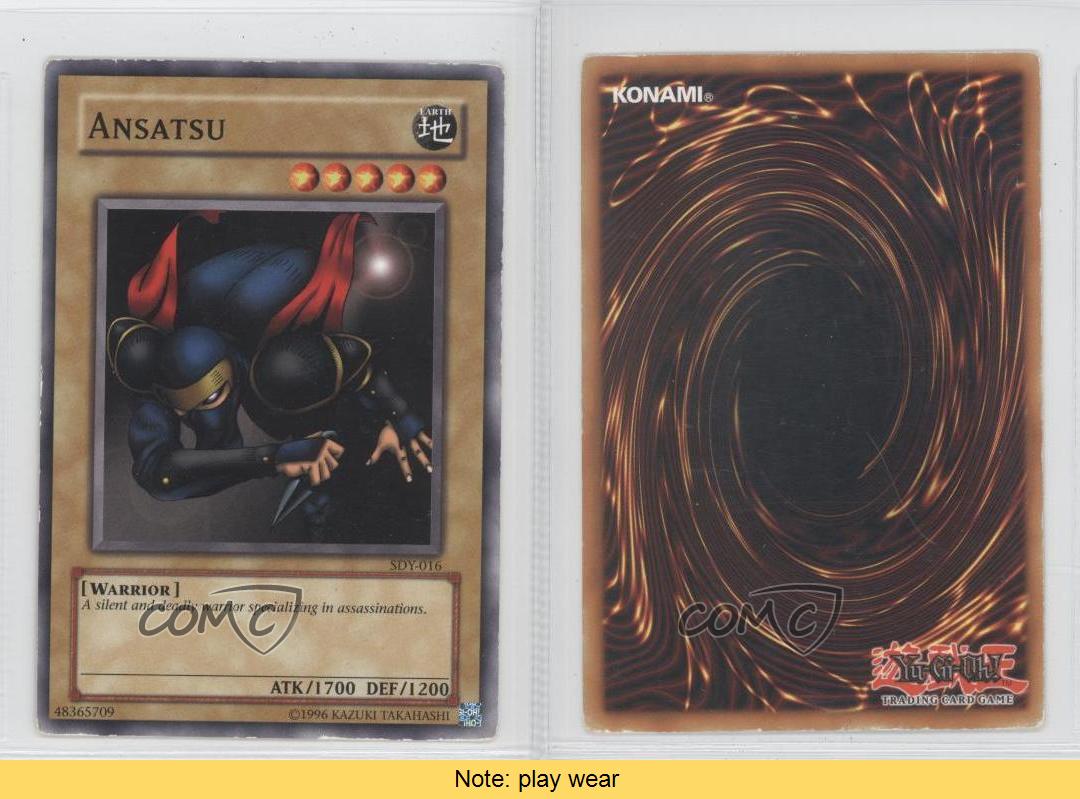 2002 YuGiOh! Starter Deck Yugi Unlimited SDY016 Ansatsu YuGiOh Card