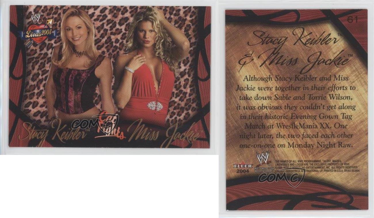 2004 Fleer WWE Divine Divas 2005 Stacy Keibler #43 Rookie RC 