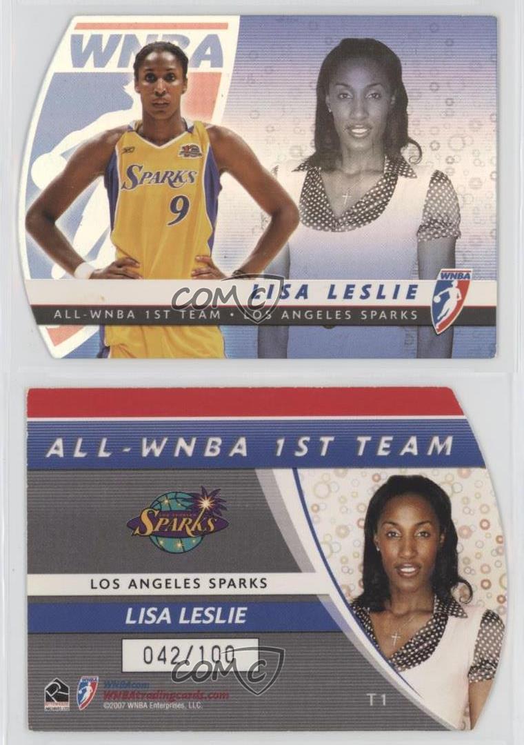 2007 Rittenhouse WNBA All-WNBA Team /100 Lisa Leslie #T1 HOF - Picture 3 of 3