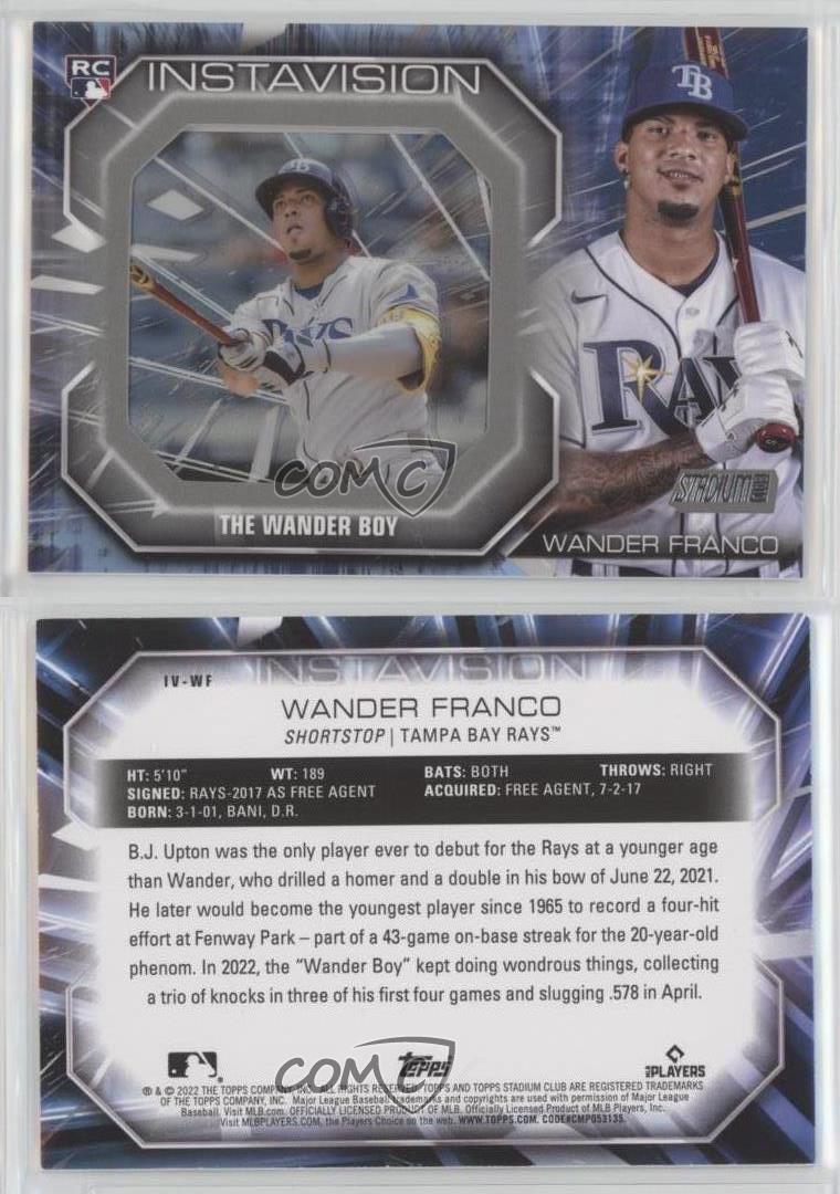 Wander authentic Franco rookie lot instavision and topps