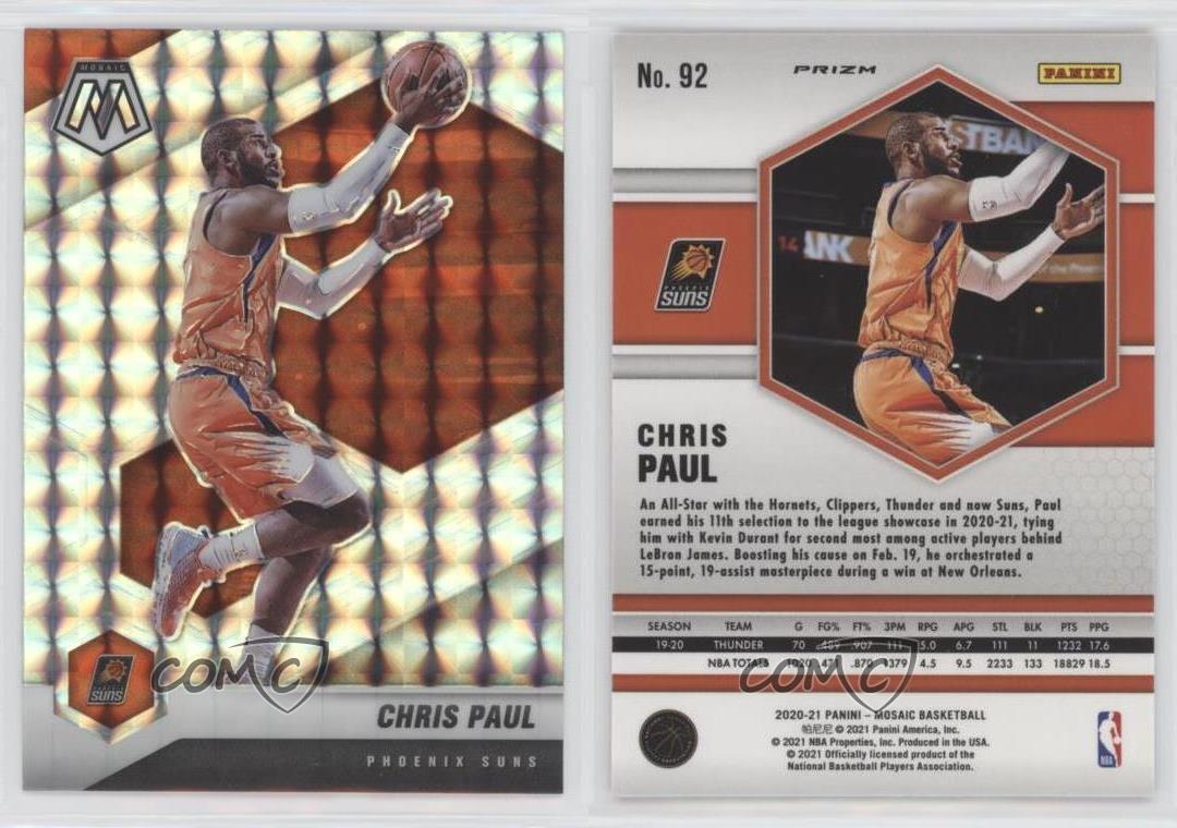 Officiel Mosaïque Panini 2020-21 Prizm Chris Paul #92