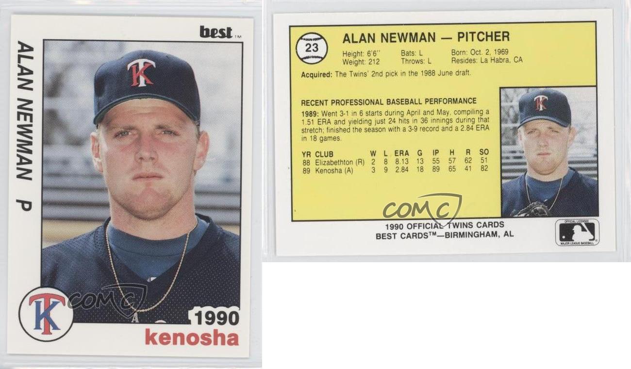 1990 Best Kenosha le moins cher Twins Alan Newman #23