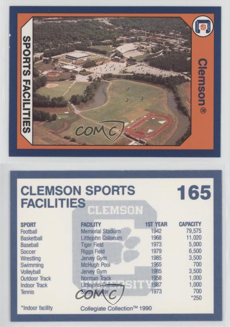 1990 Collegiate Collection Clemson Tigers Sports Facilities #165 - Picture 4 of 4