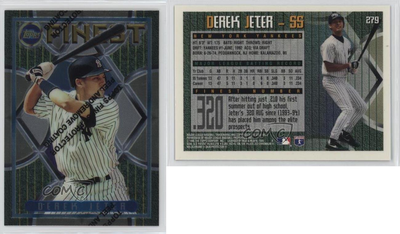1995 Topps Finest Derek Jeter #279 HOF - Picture 6 of 7