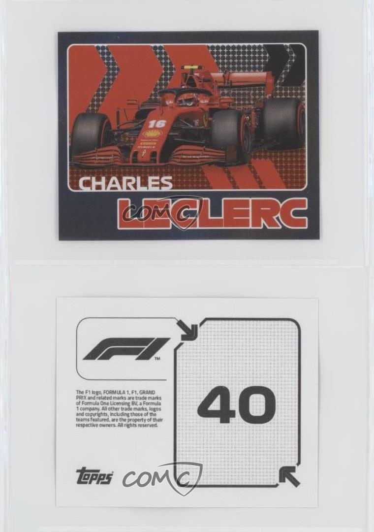 2020 Topps Formula 1 Album Stickers Charles Leclerc (Car) #40 Rookie RC |  eBay