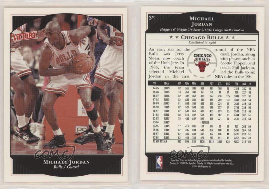1999-00 Victory Michael Jordan #32 HOF | eBay