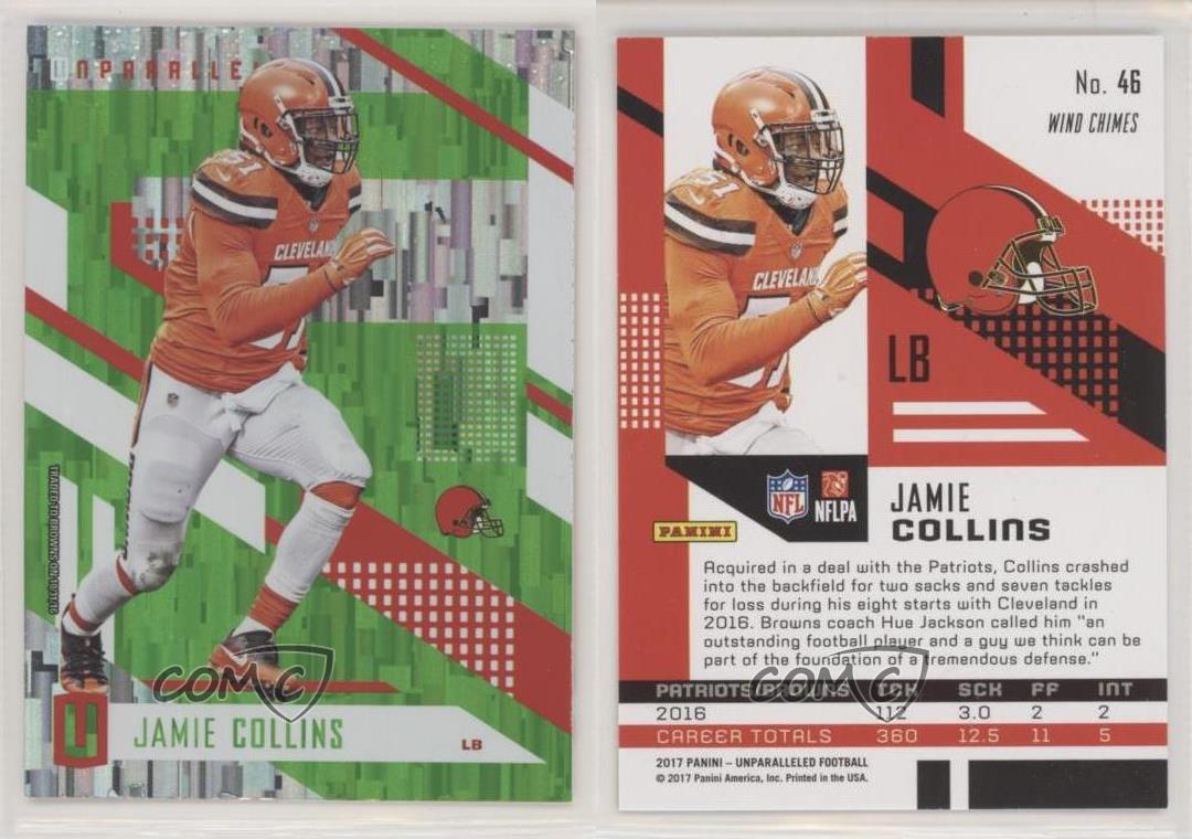 2017 Panini Unparalled Lime Green #46 JAMIE COLLINS BROWNS |