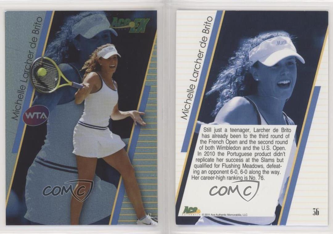 2011 Ace EX Michelle Larcher De Brito #36 Rookie RC - Picture 3 of 3