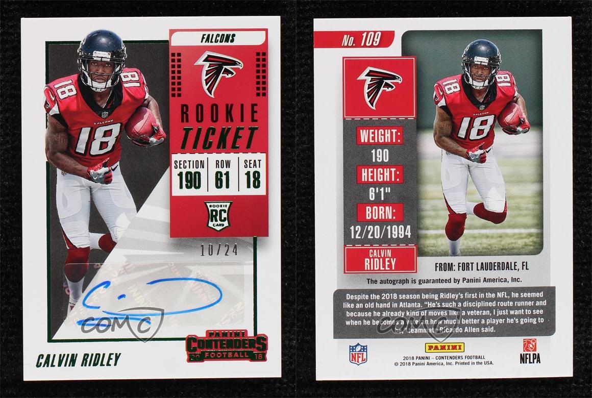 2018 Panini Playoff Variations /24 Calvin Ridley 109