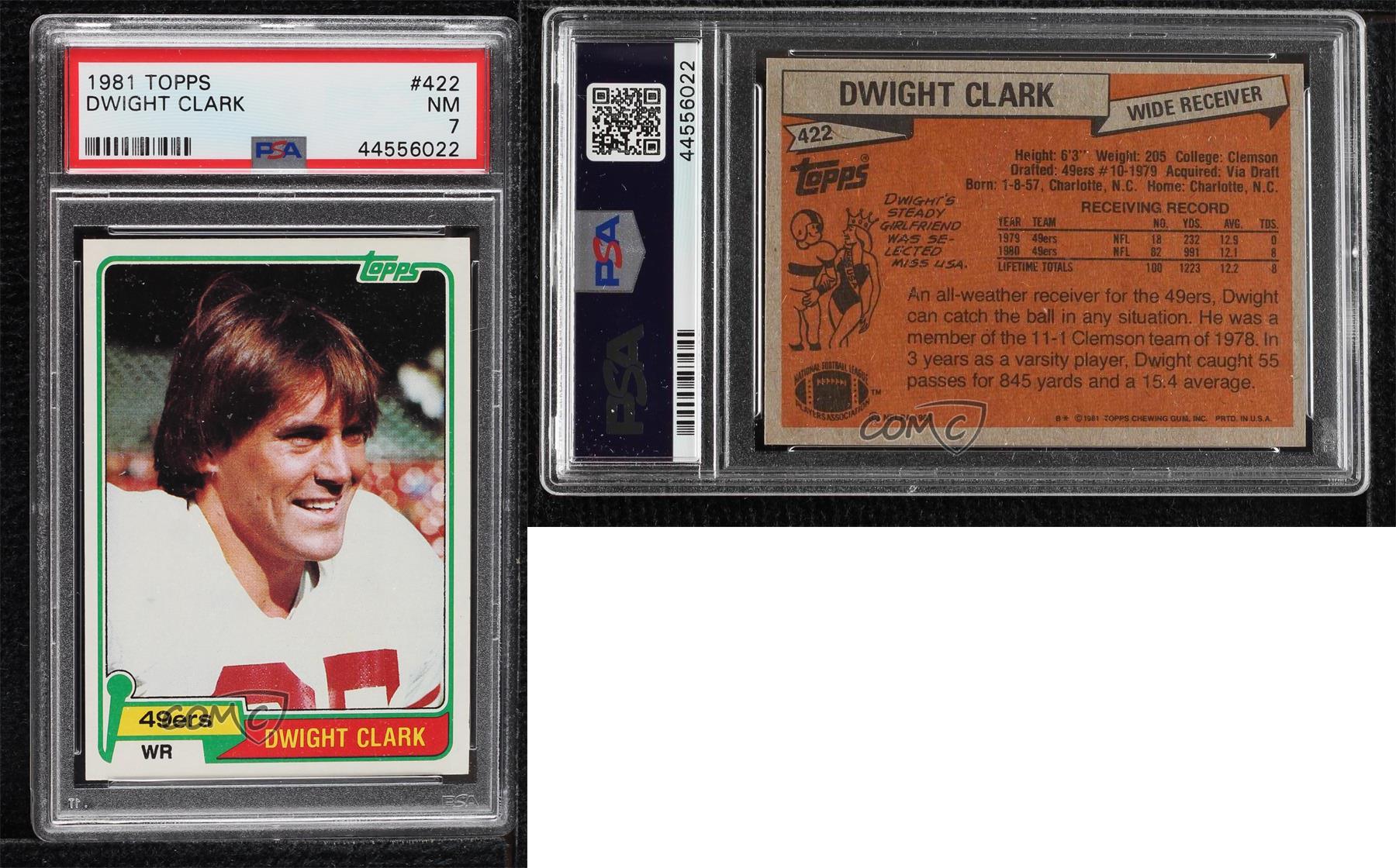 1981 Topps Dwight Clark