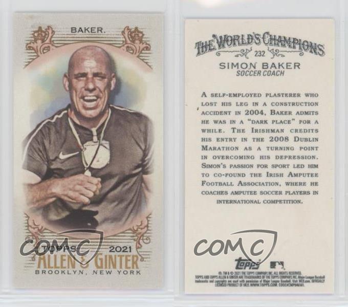 2021 Topps vendre Allen & Ginters Mini Simon Baker #232 Rookie RC