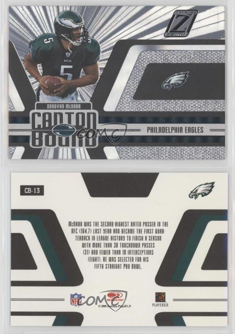 2005 Donruss Zenith Canton Bound Donovan McNabb #CB-13 - Picture 4 of 4