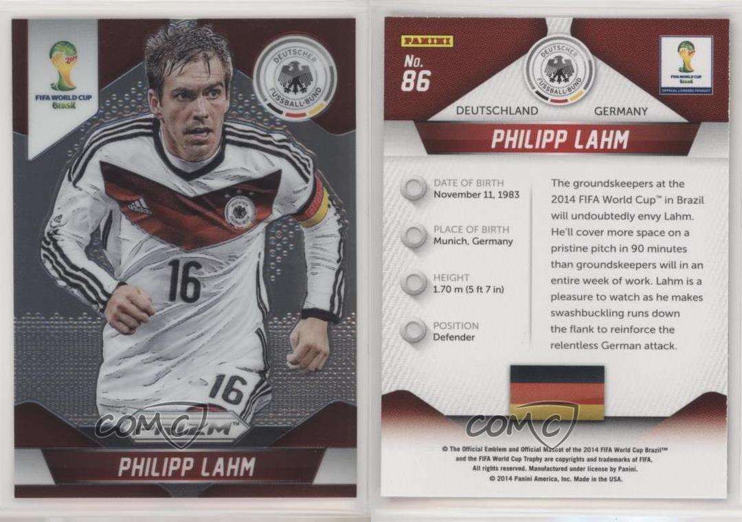 2014 Panini Prizm World Cup Philipp Lahm 86 Ebay