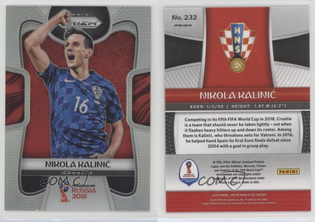 Prizm WORLD CUP 2018 SILVER PARALLELA BASE CARD #232 Nikola kalinic-CROAZIA 