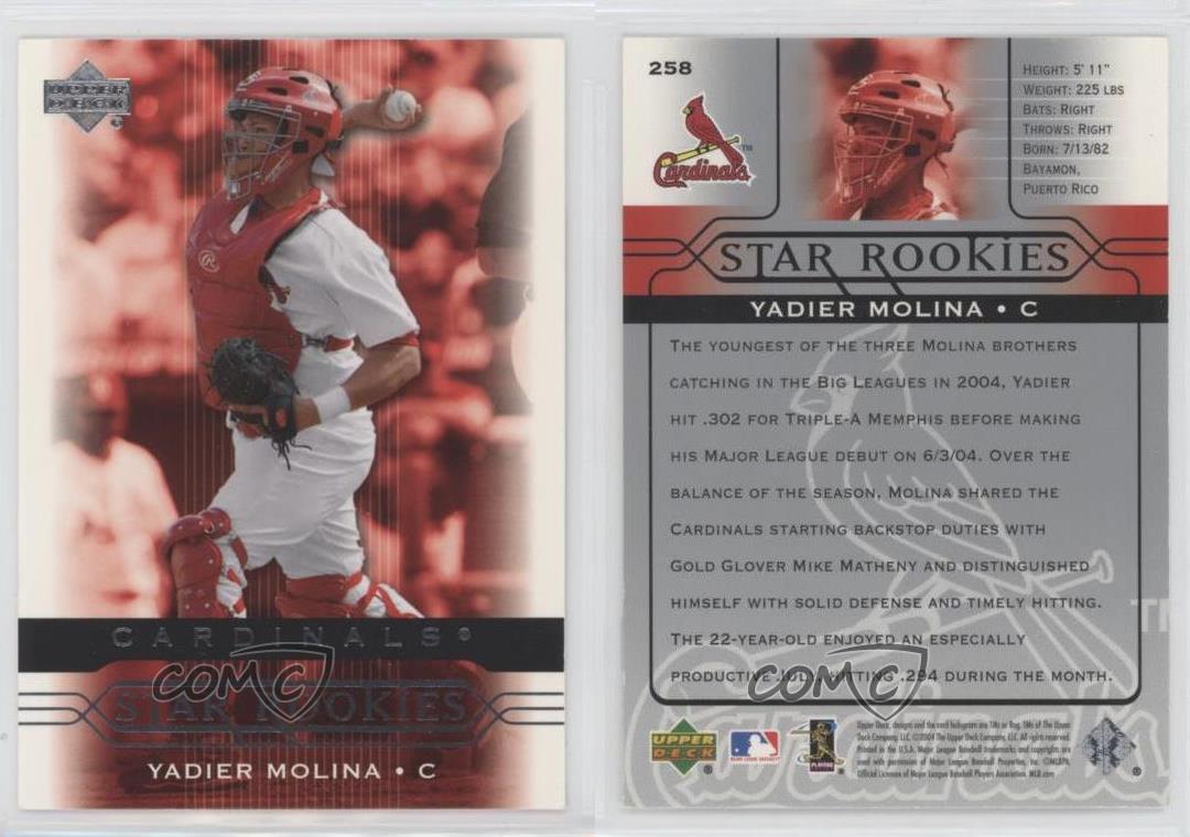 Yadier Molina 2004 Upper Deck Star Rookies #258 St. Louis Cardinals