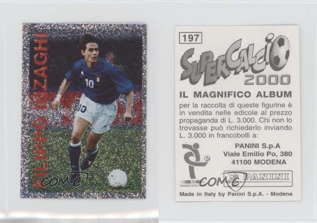 1999-00 Panini SuperCalcio 2000 Stickers Filippo Inzaghi #197 | eBay