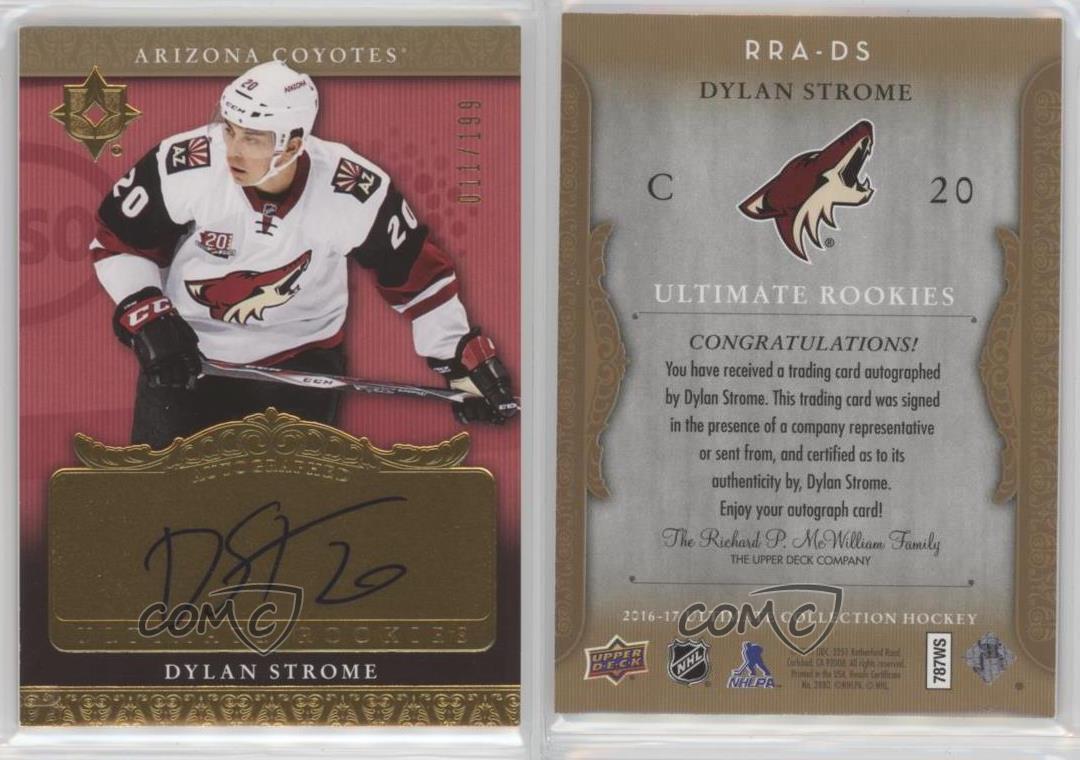 2016 Ultimate Collection 2006-07 Retro Rookie Tier 1 /199 Dylan Strome Auto RC