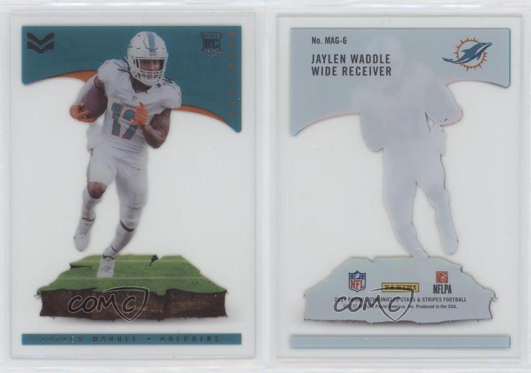 2021 Playbook Jaylen Waddle Gridiron Gear Jersey Relic Rookie RC #GG-JWA |