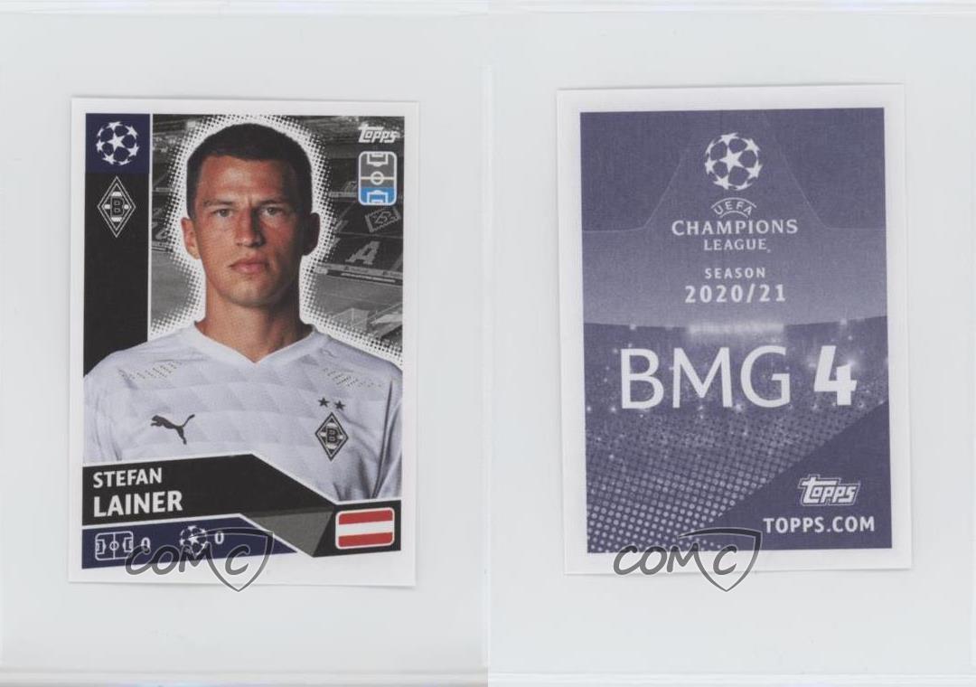 BMG Topps Champions League Adesivo CL 20/21 BMG 4 Stefan Lainer 