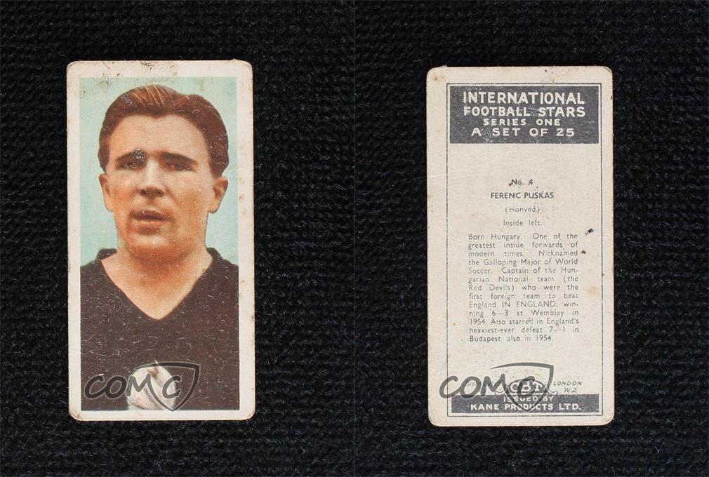 1958 Kane International Football Stars Ferenc Puskas #4 - Bild 3 von 3