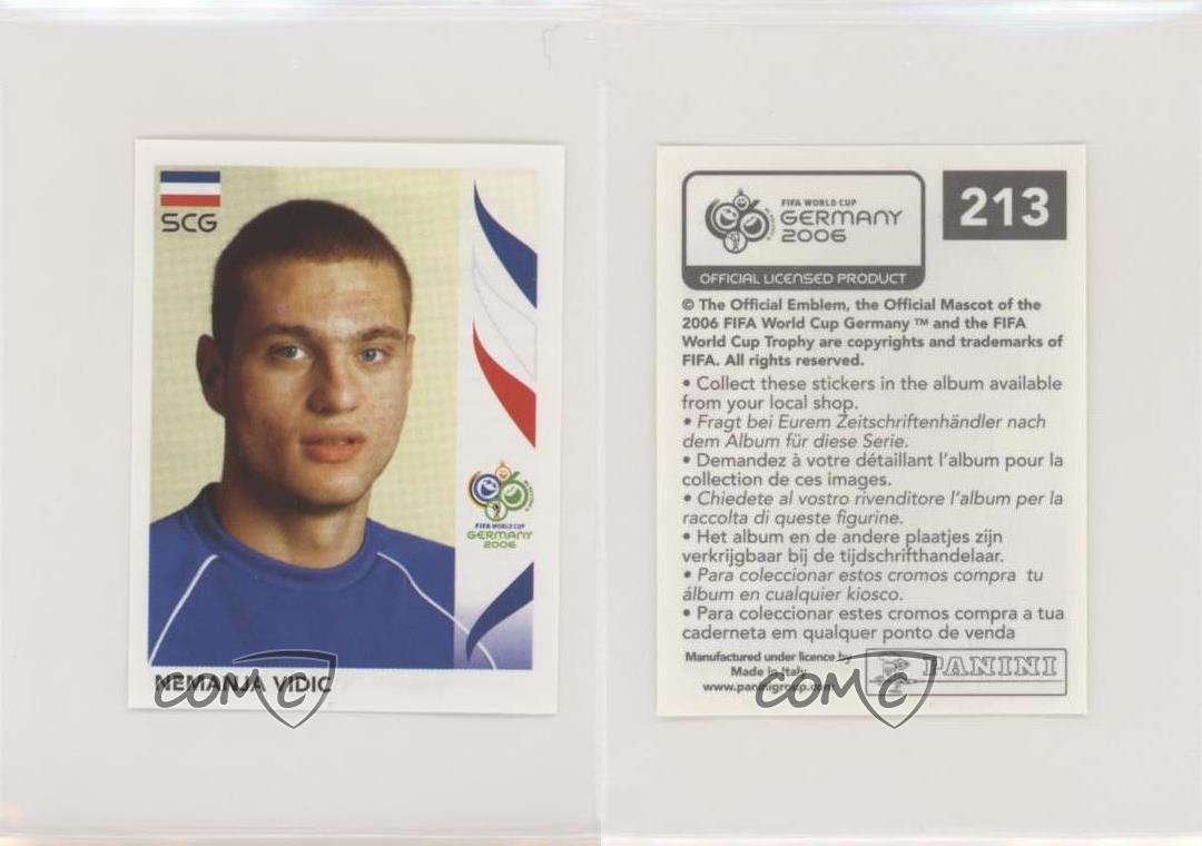 Serbien und Montenegro 213 Panini WM 2006 Einzelsticker Nemanja Vidic