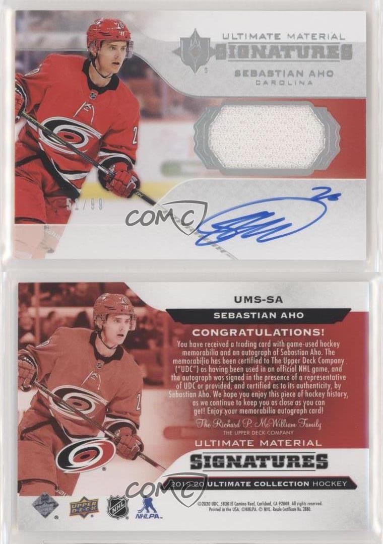 2018-19 Upper Deck Ultimate Collection - [Base] - Patch #68 - Tier 1 -  Ultimate Rookies Autographs - Drake Batherson /99