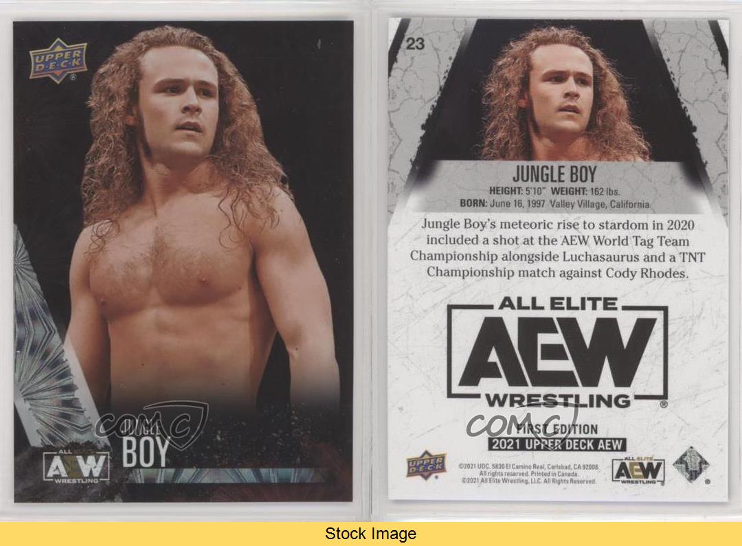2021 Upper Deck AEW All Elite Wrestling Pyro Jungle Boy Jack Perry #23 Rookie RC - Picture 3 of 7