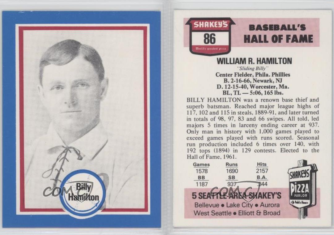 Hamilton, Billy  Baseball Hall of Fame