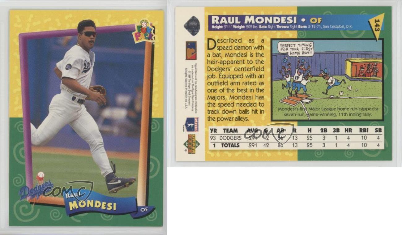 1994 Upper Deck Fun Pack Raul Mondesi #143 | eBay