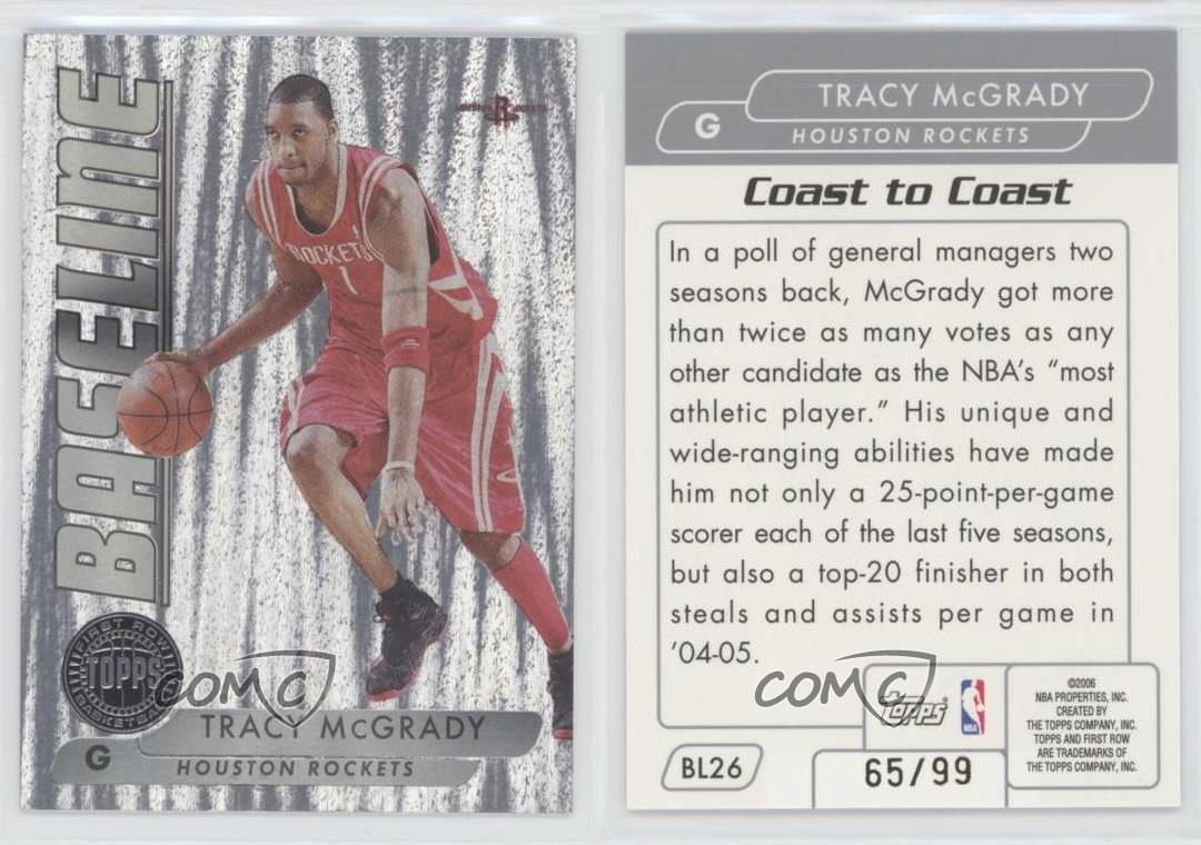 Tracy McGrady 2005-06 Topps First Row #21 Houston Rockets