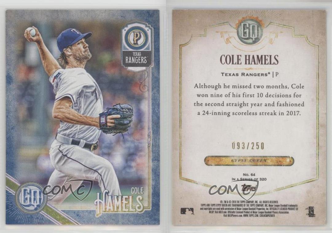 2018 Topps Gypsy Queen 2024 Indigo /250 Cole Hamels #64