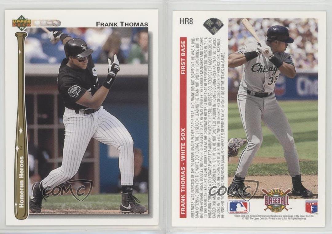 1992 UPPER DECK HOMERUN HEROES FRANK THOMAS #HR8 WHITE SOX HOF PSA