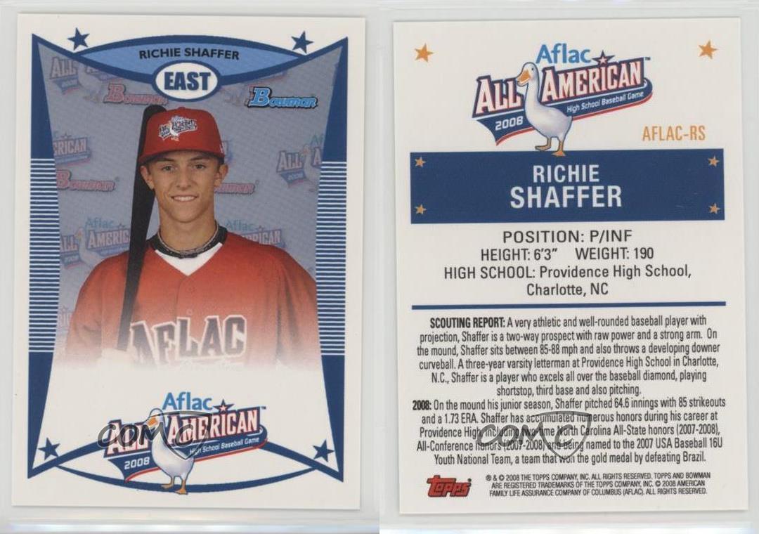 2008 Bowman Aflac Richie Shaffer #AFLAC-RS