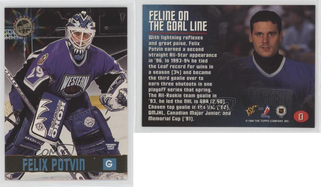 1996-97 Topps Stadium Club Members Only Felix Potvin #13 - Picture 4 of 4