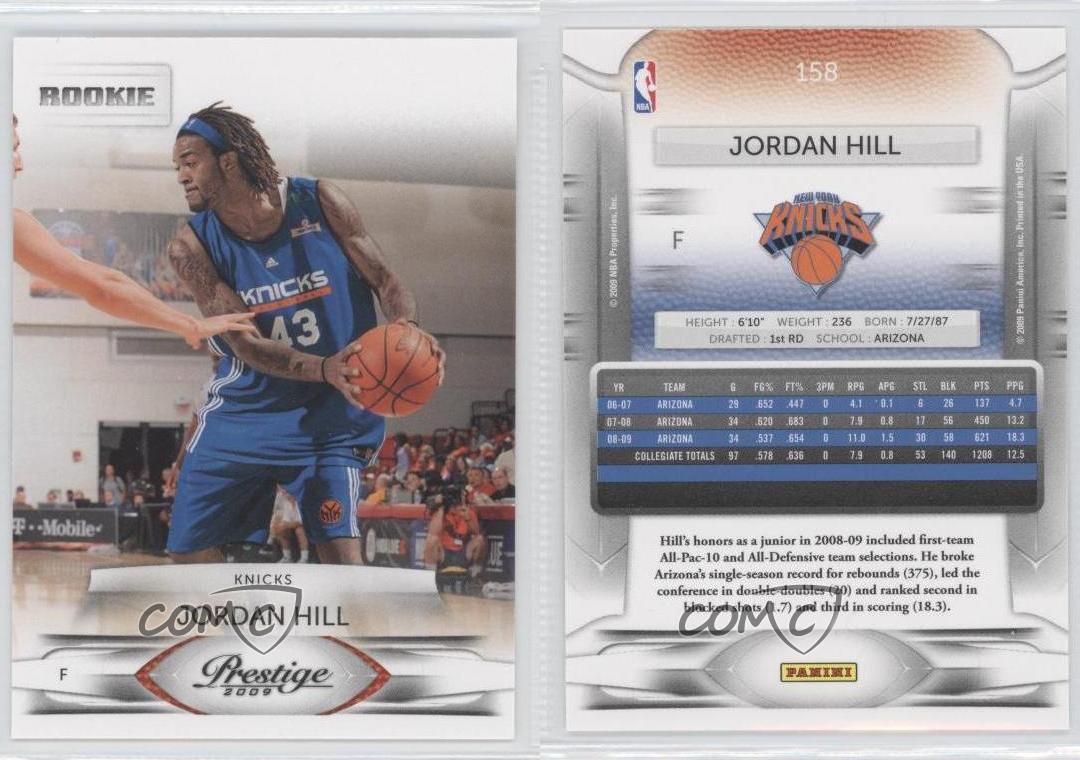 2009-10 Prestige #158 Jordan Hill RC Knicks ROOKIE 