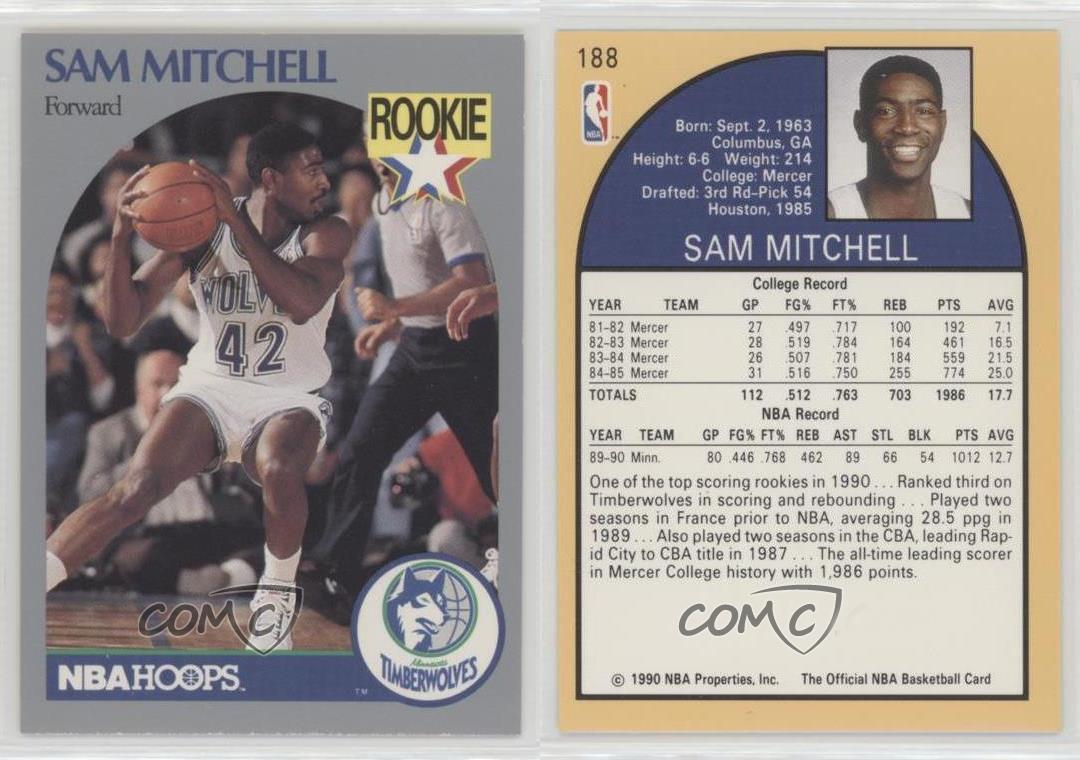 images Sam Mitchell Rookie Card 188 ebay