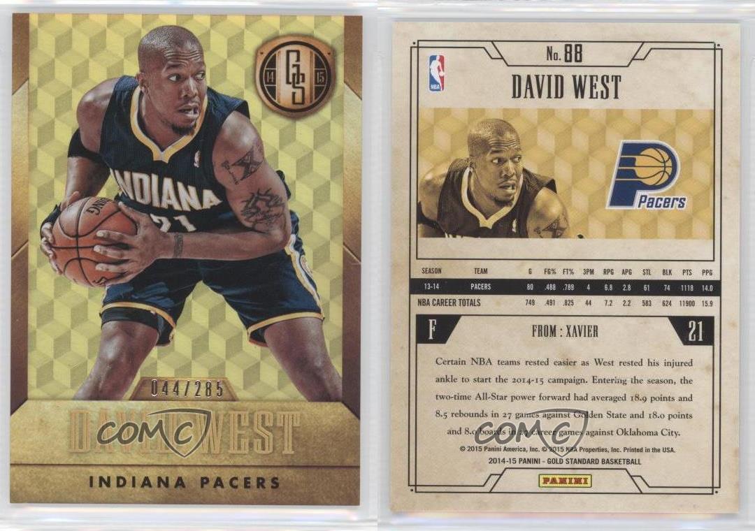 2014-15 Panini Gold Standard /285 David West #88 - Picture 4 of 4