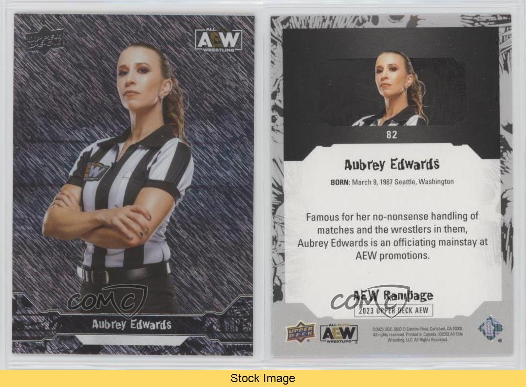 2023 Upper Deck AEW All Elite Wrestling Crew Rampage Aubrey Edwards #82